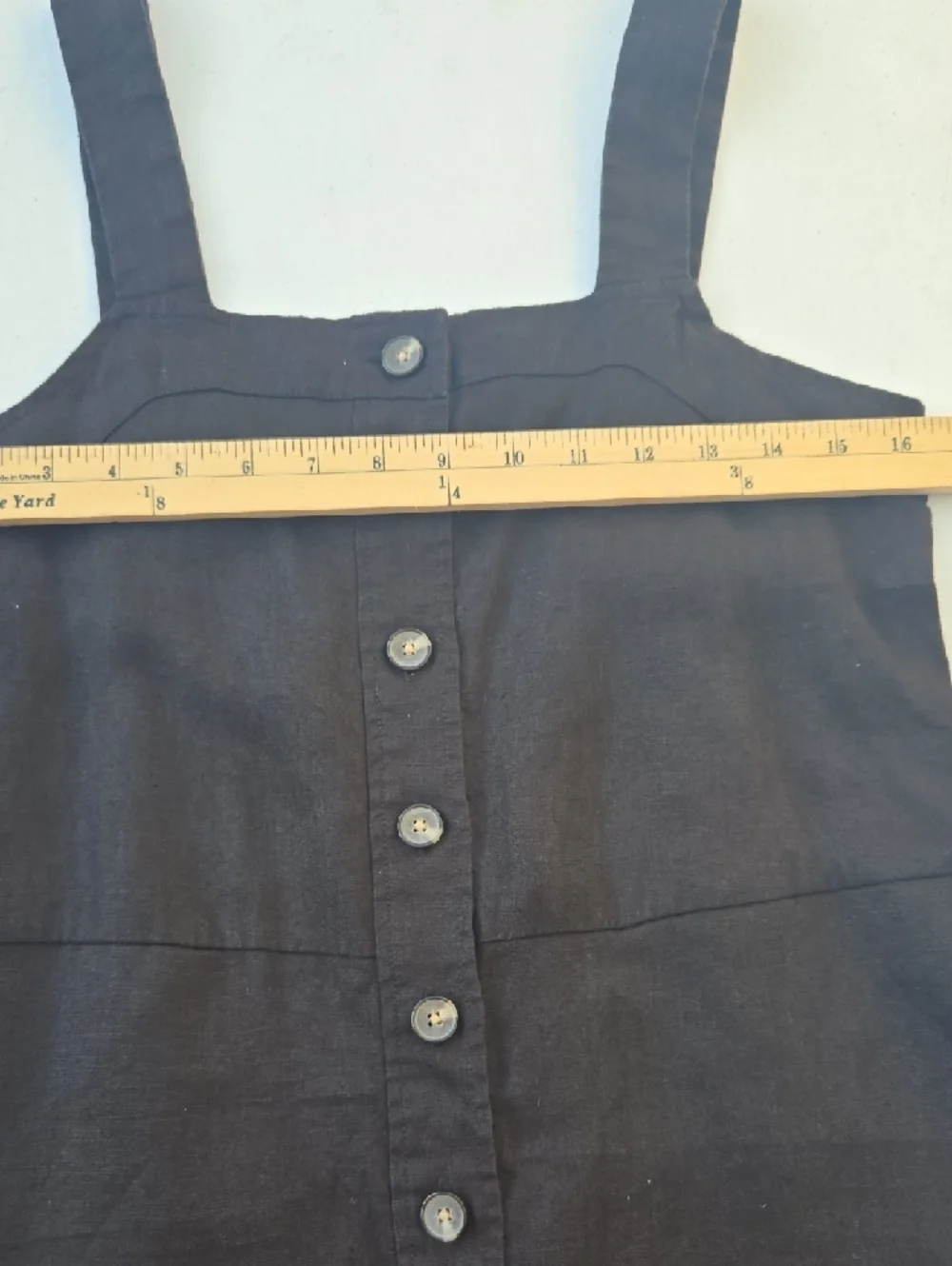 Everlane black 100% linen jumpsuit